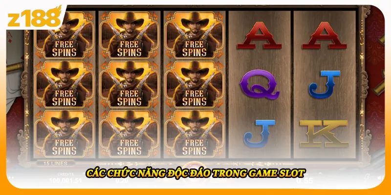 Các chức năng độc đáo trong game slot