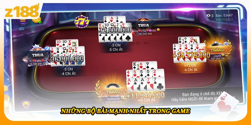 Những bộ bài mạnh nhất trong game
